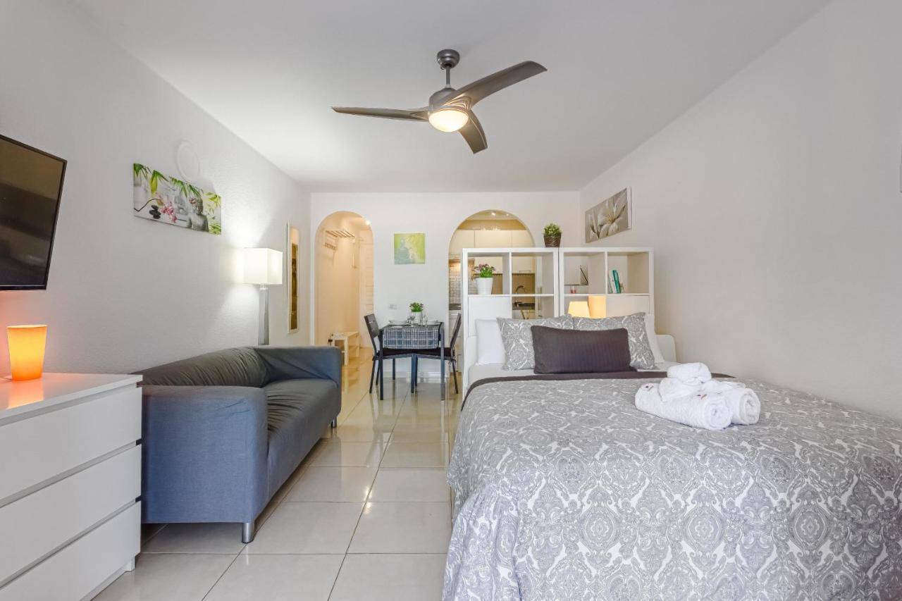 Fantastic Large Studio In Front Of Beach Heated Pool Wifi Arona  Exterior foto