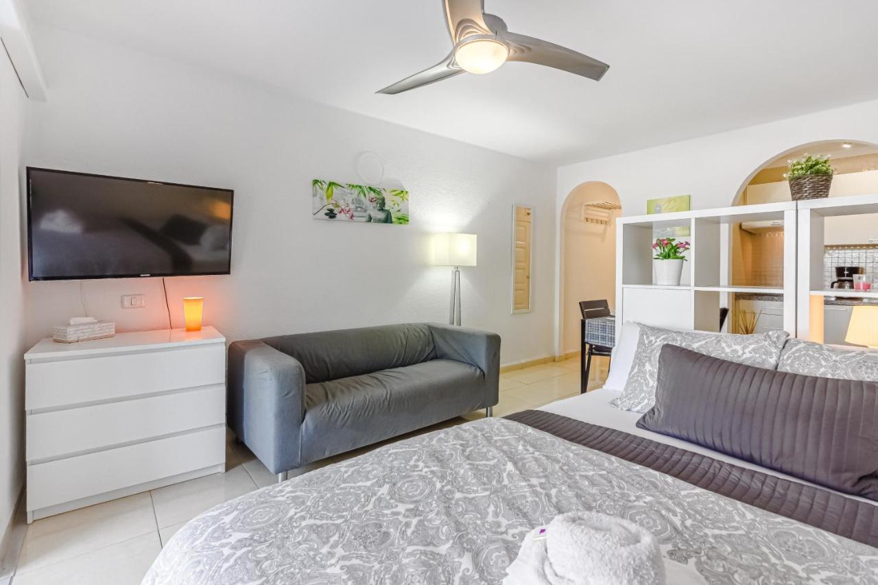 Fantastic Large Studio In Front Of Beach Heated Pool Wifi Arona  Exterior foto